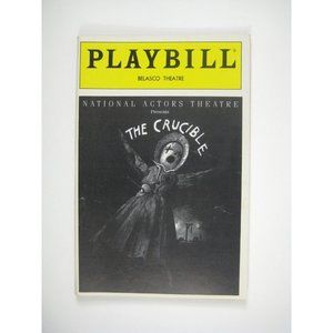 The Crucible Playbill 1991 Belasco Theatre Martin Sheen Michael York John Beal